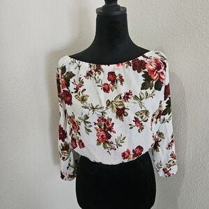 Floral Off-Shoulder Women's Top